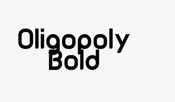 Oligopoly Bold Font