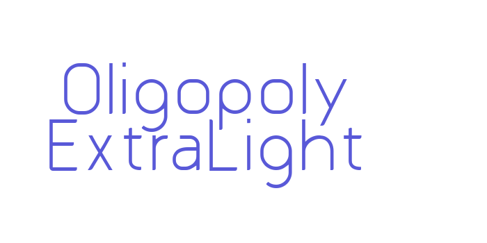 Oligopoly ExtraLight Font Download