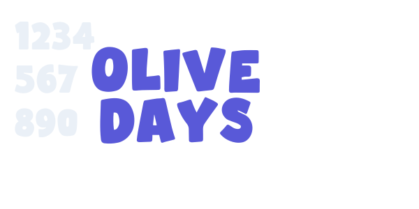 Olive Days font free