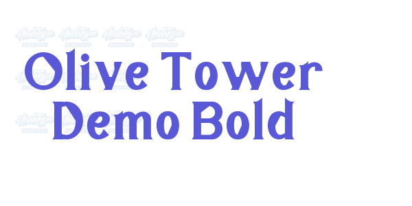 Olive Tower Demo Bold font free