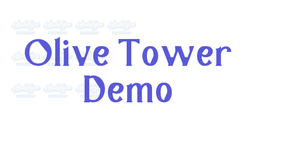 Olive Tower Demo font free