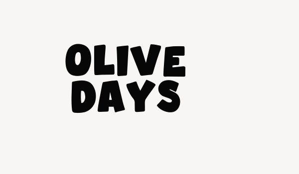 Olive Days Font