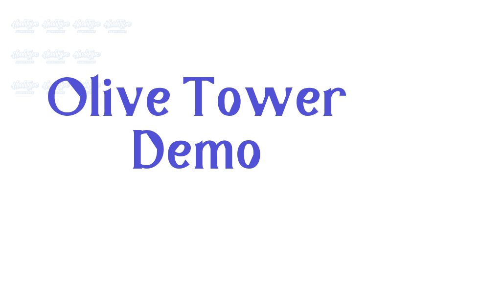 Olive Tower Demo-font-download