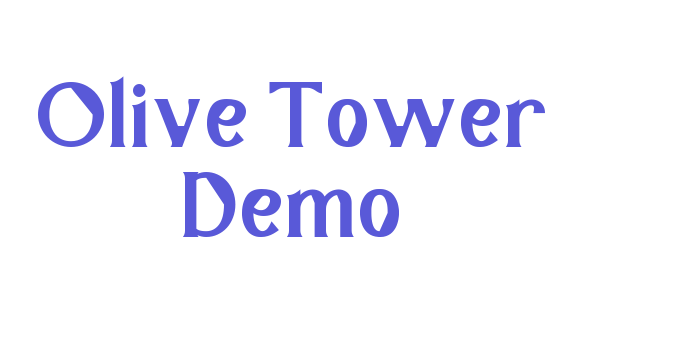 Olive Tower Demo Font