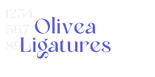 Olivea Ligatures font free