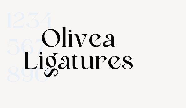 Olivea Ligatures Font