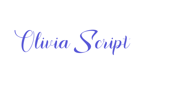 Olivia Script Font