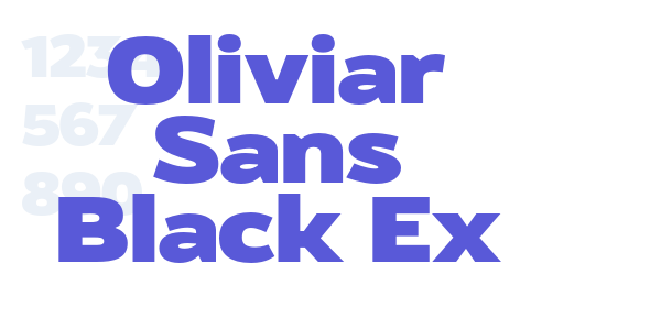 Oliviar Sans Black Ex font free