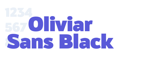 Oliviar Sans Black font free