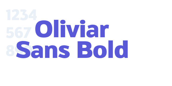 Oliviar Sans Bold font free