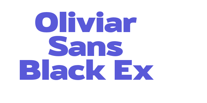 Oliviar Sans Black Ex Font Download