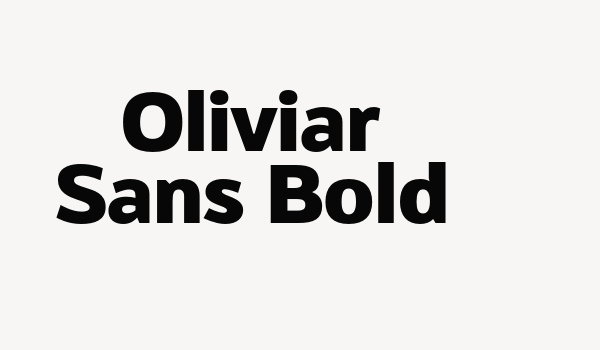 Oliviar Sans Bold Font