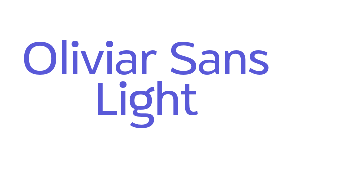 Oliviar Sans Light Font Download