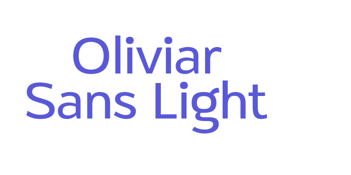 Oliviar Sans Light Font