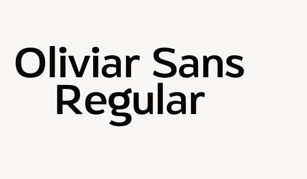 Oliviar Sans Regular Font