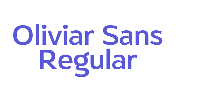 Oliviar Sans Regular Font Download