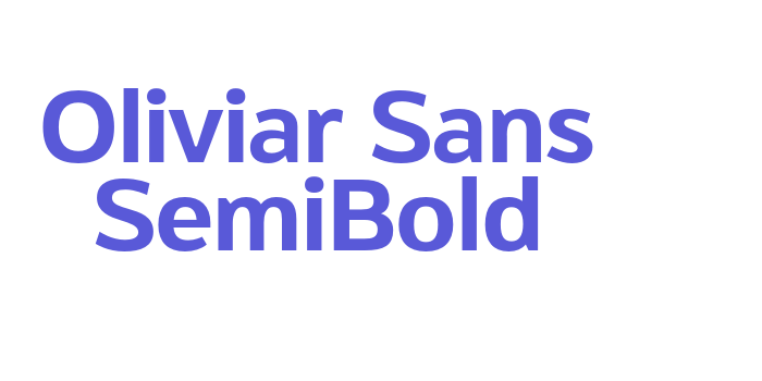 Oliviar Sans SemiBold Font Download