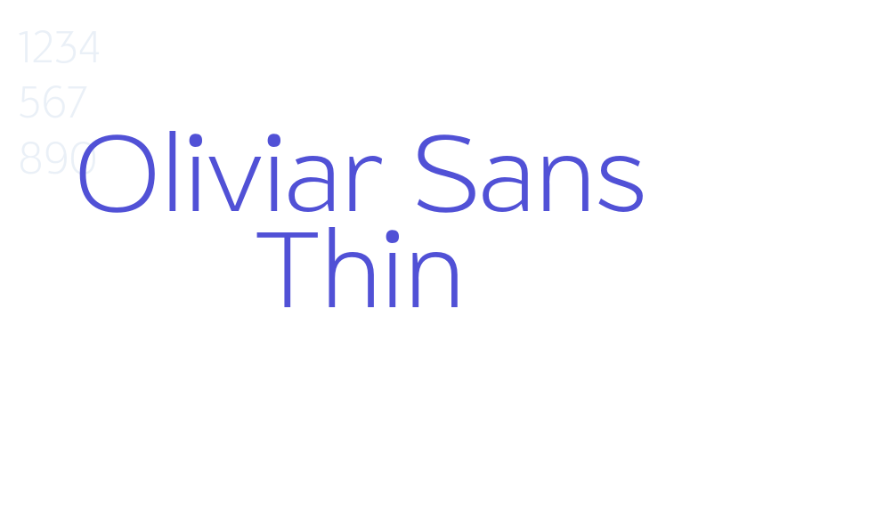 Oliviar Sans Thin-font-download