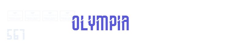 Olympia-related font
