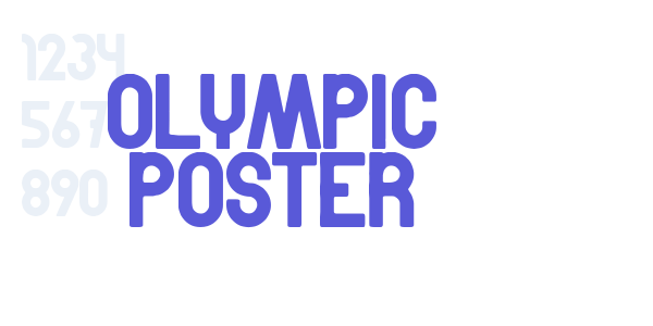 Olympic Poster font free