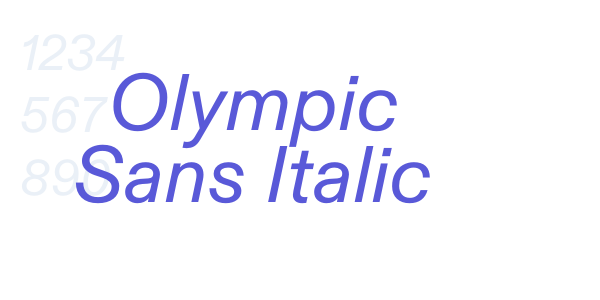 Olympic Sans Italic font free