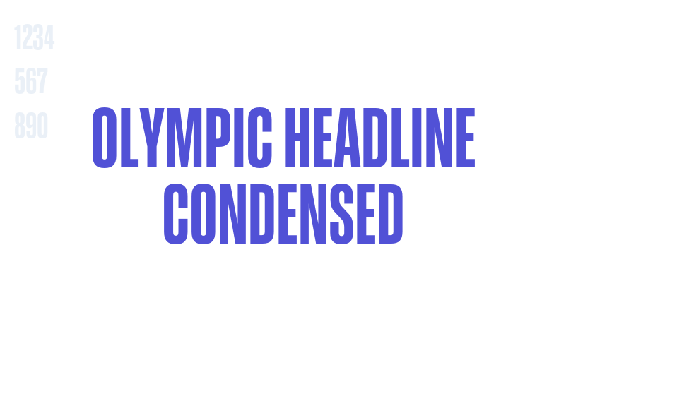 Olympic Headline Condensed-font-download