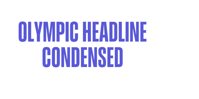 Olympic Headline Condensed Font