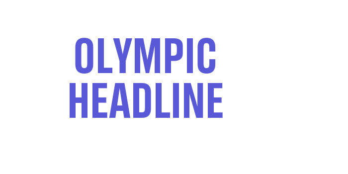 Olympic Headline Font