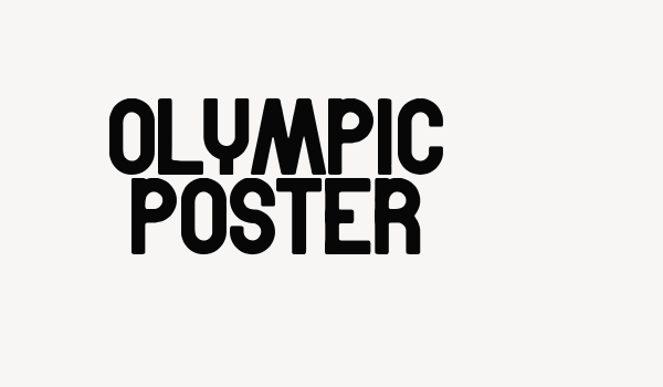 Olympic Poster Font