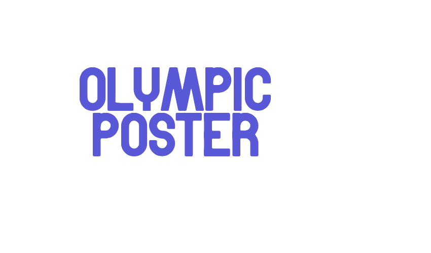 Olympic Poster Font Download