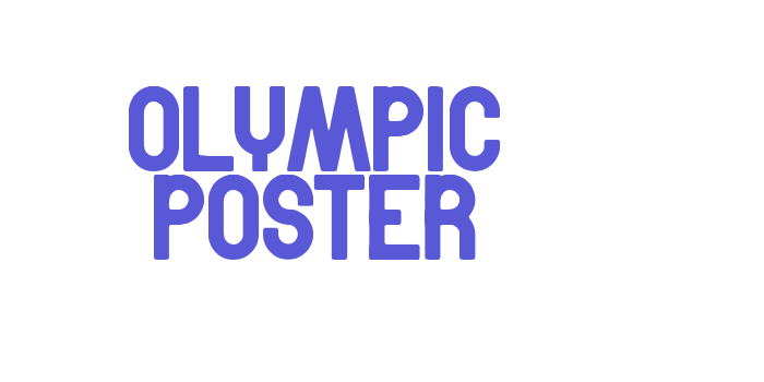 Olympic Poster Font Download