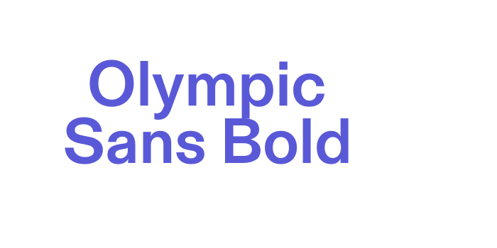 Olympic Sans Bold Font Download