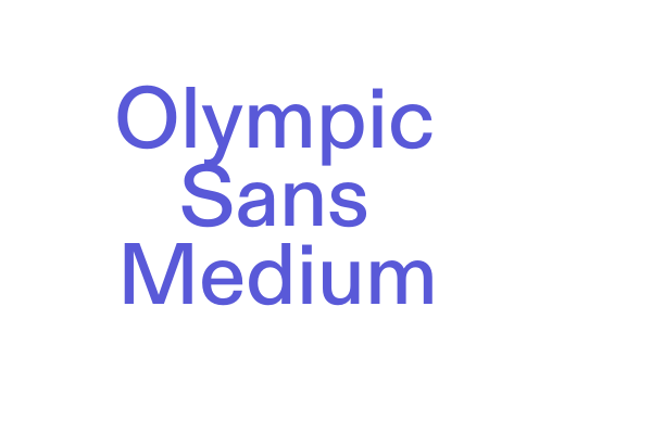 Olympic Sans Medium Font