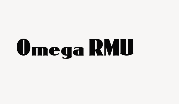 Omega RMU Font