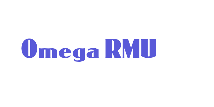 Omega RMU Font Download