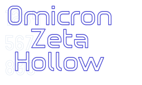 Omicron Zeta Hollow Font Download