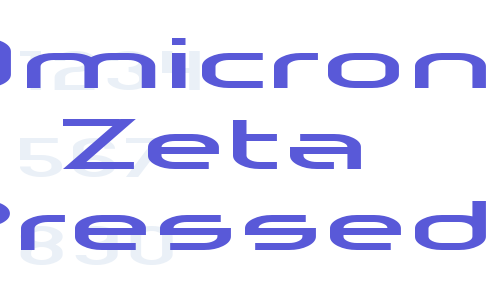 Omicron Zeta Pressed Font Download