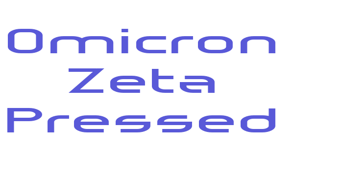 Omicron Zeta Pressed Font Download