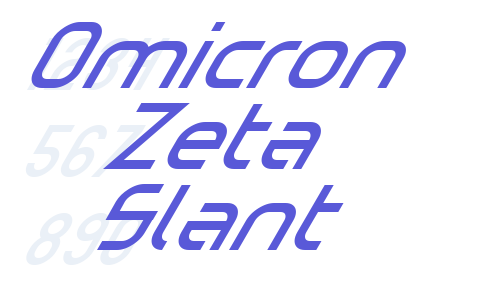 Omicron Zeta Slant Font Download