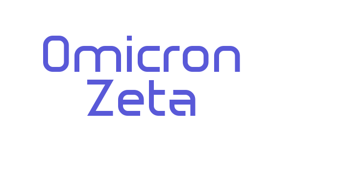 Omicron Zeta Font