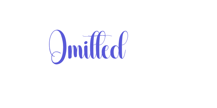 Omitted Font Download