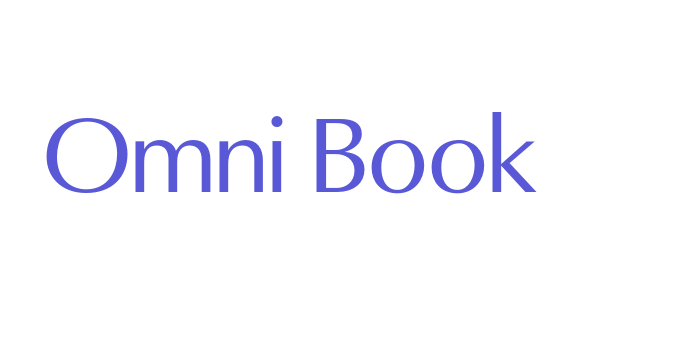 Omni Book Font