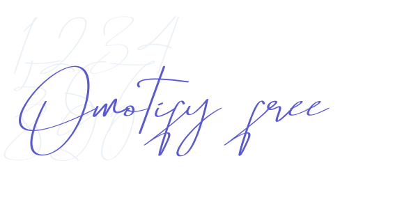 Omotify free font free