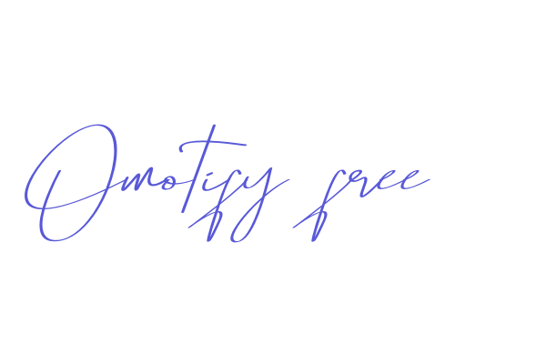 Omotify free Font