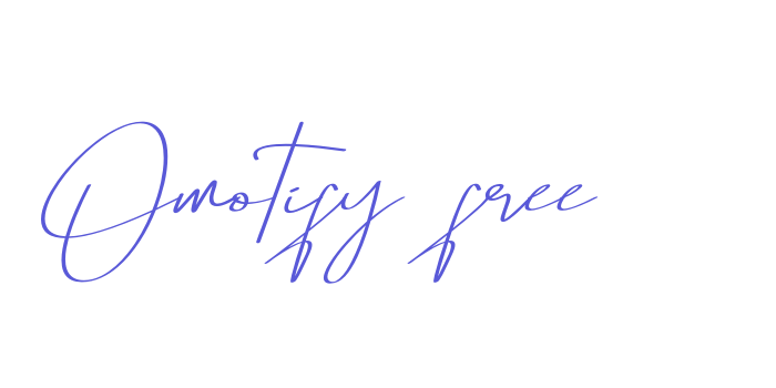 Omotify free Font Download