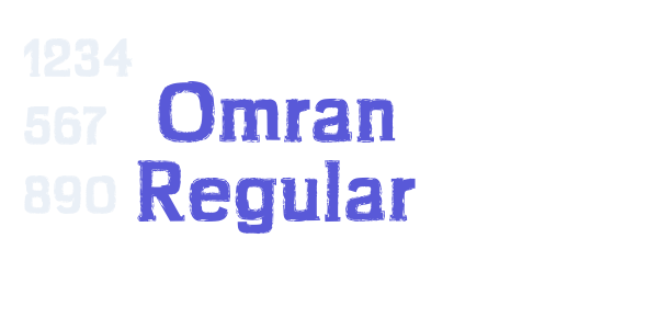 Omran Regular font free