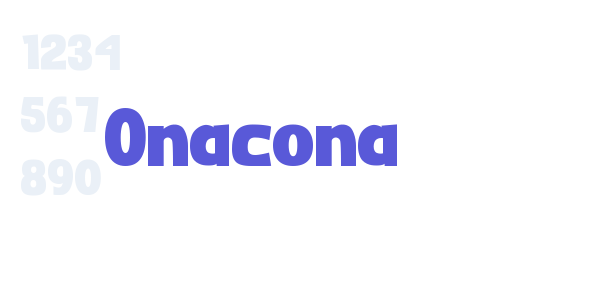 Onacona font free