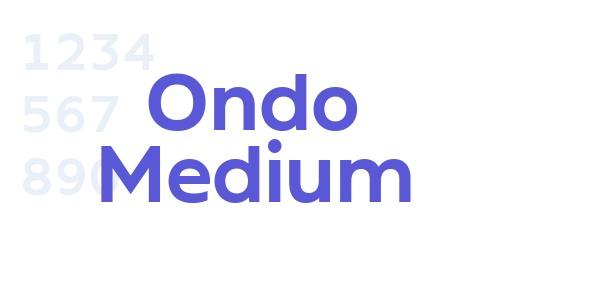 Ondo Medium font free