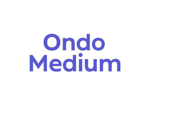 Ondo Medium Font