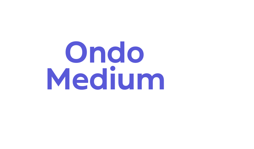 Ondo Medium Font